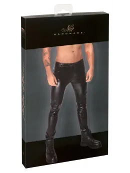 Noir Straight-Cut Trousers 2XL Snakeskin Matte-Shiny Finish