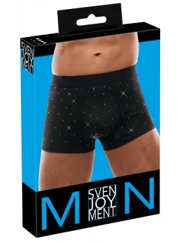 Svenjoyment Pants XL Black Microfibre with Rhinestone Detail