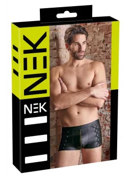 NEK Men's Matte Black Pants 2XL with Side Lacing and Brass Zip