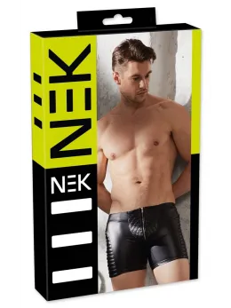NEK Biker-Style Matte Pants 2XL with Stitched Panels - Black