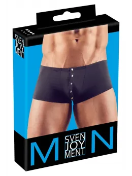 NEK Men’s Stretch Mesh Pants S Black with Silver Snap Fasteners