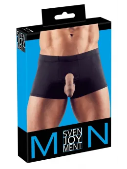 NEK Men’s Performance Open-Front Briefs S Black Polyamide/Spandex