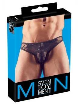 NEK Men's Stretch Lace Briefs Black M - Breathable Comfort Fit