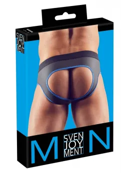 NEK Men's Jock S Neoprene Effect Shiny Black Polyurethane Finish