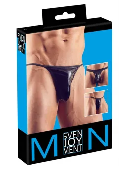 NEK Men's Underwear Set 3-Pack Wet Look S-L Black Stretchy Material