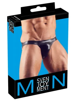 Black Level Men's Jock L Shiny Stretch Athletic Underwear Black
