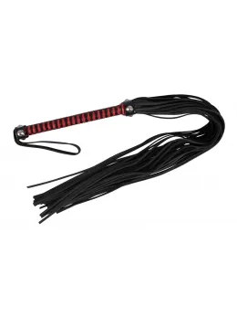 ZADO Leather Flogger Red & Black Handle 76cm