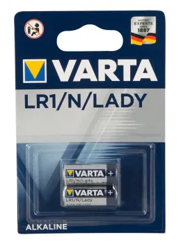 VARTA LR1/N Lady 2-Pack Long-Life Alkaline Batteries - Made in Germany