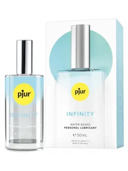 pjur INFINITY Water-Based Lubricant 50ml - Premium Formula Glass Bottle