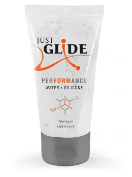 Just Glide Performance Water-Silicone Hybrid Lubricant 50ml Vegan