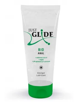 Just Glide Bio Anal 200 ml Water-Based Vegan Lubricant Eco Tube