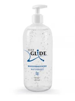 Just Glide Waterbased Lubricant 500 ml - Vegan, Universal Formula