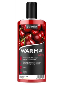 Joydivision WARMup Massage Liquid Cherry 150ml - Warming Effect