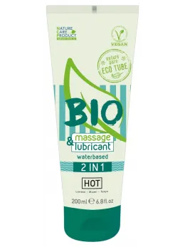 HOT BIO Water-Based 2in1 Gel 100ml - Organic Lubricant & Massage Gel
