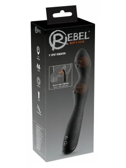 Rebel Curved Anal Vibrator Black 23.5cm Silicone Multi-Mode