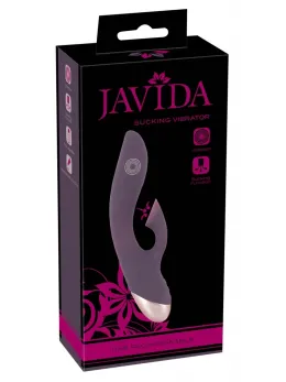Javida Sucking Vibrator 12-Mode Dual-Action, Silicone, Waterproof 21.6cm