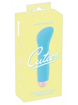 Cuties Mini Vibrating Device Blue 7-Mode USB Rechargeable Waterproof 12.9cm