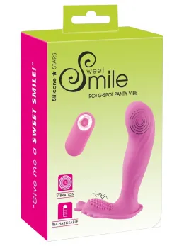 Sweet Smile G-spot Panty Vibe - Remote-Controlled Compact Model, Purple
