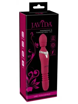 Javida Warming & Thrusting Massage Wand 27cm, 7 Modes, USB Rechargeable