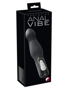 You2Toys Black Thrusting Anal Machine, 23.5 cm, 7 Modes, Silicone
