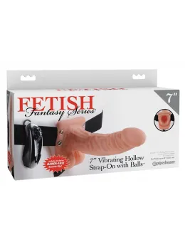 Fetish Fantasy Hollow Vibrating Strap-On 18.9cm Adjustable Harness