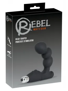 Rebel P-Spot Vibrator Curved Silicone Black 11 cm - Prostate Massager
