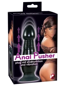 You2Toys Vibrating Plug with Suction Base Black 16 cm TPE
