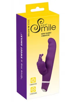Smile G-Butterfly Silicone Dual Motor Intimate Device Purple 15.5cm