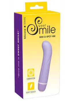 Sweet Smile Mini-G Compact Vibrator Purple Silicone 12.4cm