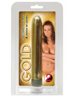 You2Toys Gold Vibrator 17 cm Multi-Speed ABS Shiny Finish