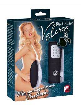 Velvet Black Bullet by You2Toys - 4-Level Wired Vibration, 6 cm, ABS/PU
