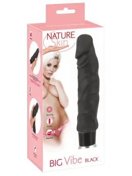 Nature Skin Big Vibe Black Flexible Vibrating Model 23cm TPR
