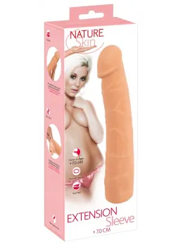 Nature Skin Extension Sleeve TPE 24cm Flexible Anatomical Design