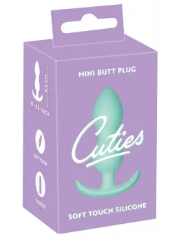 Cuties Green Silicone Mini Plug - Compact, Flexible, Silk Touch Finish