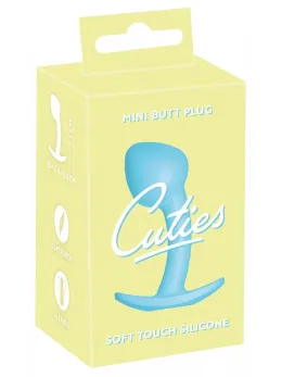 Cuties Blue Anal Plug Mini Silicone 7.1 cm Flexible Silk Touch