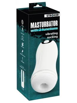 Stroker Dual Action Intimate Machine with Vibration & Suction, 21 cm