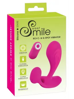 Sweet Smile RC Flexible Dual-Motor Silicone Vibrator, Pink, 11cm