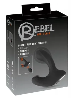 Rebel RC Inflatable Intimate Plug 3-Function, Remote Control, Silicone