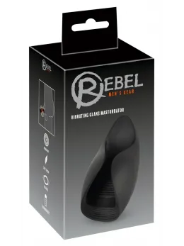 Rebel Vibrating Glans Device Flexible Silicone 10 Modes Black 13cm