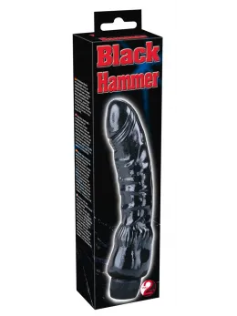 You2Toys Black Hammer Vibrating Model, Curved Shape, 22cm, Black