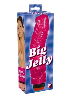 You2Toys Big Jelly Flexible Vibrator, Multi-Speed, Glitter Effect, 23cm