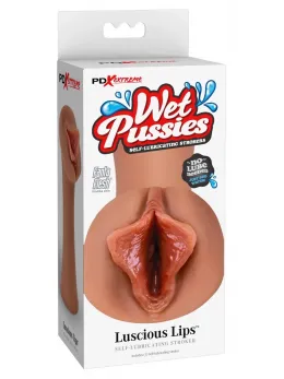 PDX Extreme Wet Series Intimate Lips Sleeve, 14 cm, Fanta Flesh