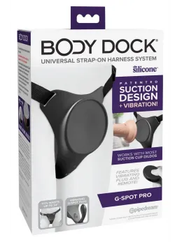Pipedream Body Dock G-Spot Pro Harness with Vibrating Plate, Adjustable Straps