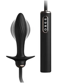 Anal Fantasy Elite Auto-Throb Inflatable Plug, Silicone, Black, 13cm