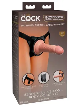 King Cock Elite Body Dock Beginner Kit - Adjustable Silicone System 17.8cm