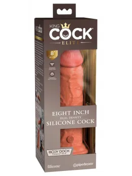 King Cock Elite KCE 8 Dual Density Silicone Model Tan 22 cm