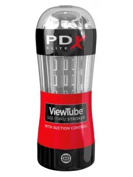 Elite ViewTube прозрачен мастурбатор със сваляем ръкав, 18,5 см