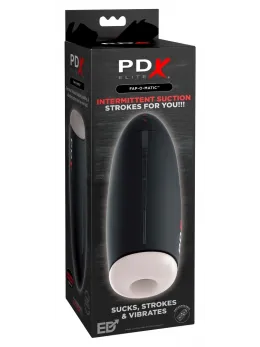 PDX Elite Fap-O-Matic Intimate Machine with Suction & Vibration, Black