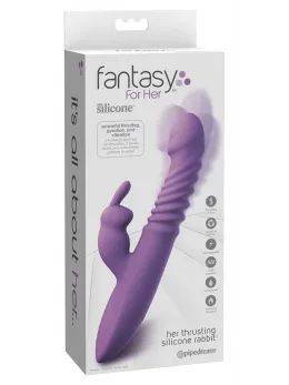 Fifty Shades of Her Thrusting Silicone Rabbit Intimate System, 24 cm, Pink