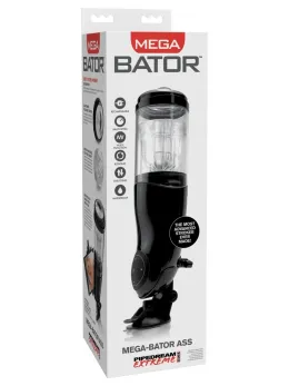 Mega-Bator автоматичен мастурбатор, черно-прозрачен, 27,9 см